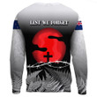 Rugbylife Clothing - New Zealand Anzac Day Silhouette Soldier.Sweatshirt