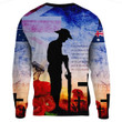 Rugbylife Clothing - Anzac Day Australia Soldier We Will Rememer Them.Sweatshirt