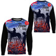 Anzac Day Lest We Forget Vintage Poppies.Sweatshirt | Rugbylife.co
