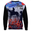 Rugbylife Clothing - Anzac Day Lest We Forget Vintage Poppies.Sweatshirt