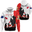 (Custom) New Zealand Anzac Lest We Forget Hoodie  | Rugbylife.co
