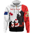 Rugbylife Clothing - (Custom) New Zealand Anzac Lest We Forget Hoodie