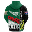 Rugbylife Clothing - (Custom) Australia Indigenous & New Zealand Maori Anzac Hoodie