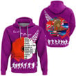 Rugbylife Clothing - New Zealand Anzac Red Poopy Purple Hoodie
