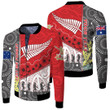(Custom) Australia Indigenous & New Zealand Maori Anzac (Red) Fleece Winter Jacket  | Rugbylife.co
