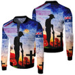 Anzac Day Australia Soldier We Will Rememer Them Fleece Winter Jacket  | Rugbylife.co
