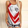 Redclife Dolphins Criss Cross Tank Top Sport New Style A35
