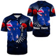 (Custom) New Zealand Anzac Day Poppy Baseball Jersey | Rugbylife.co
