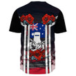 Rugbylife Clothing - Australia Anzac Day Poppy Aboriginal Pattern Baseball Jersey