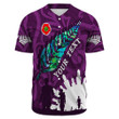 Rugbylife Clothing - (Custom) New Zealand Anzac Walking In The Sun Purple Baseball Jersey