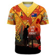Rugbylife Clothing - Australia Anzac Lest We Forget 2022 - Orange Baseball Jersey