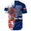 Rugbylife Clothing - (Custom) Anzac Day Silhouette Soldier Baseball Jersey
