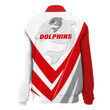 Redclife Dolphins All Over Print Thicken Stand-Collar Jacket Sport New Style A35