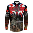 Rugbylife Clothing - Remember The Sacrifice They Gave For Out Freedom Long Sleeve Button Shirt