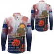 Rugbylife Clothing - Anzac Day Remembrance Day Qoute Long Sleeve Button Shirt | Rugbylife.co
