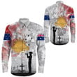 Rugbylife Clothing - Anzac Day Lest We Forget Camouflage & Poppy Long Sleeve Button Shirt | Rugbylife.co
