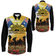 Rugbylife Clothing - Anzac Day Soldier Going Down of The Sun Long Sleeve Button Shirt | Rugbylife.co
