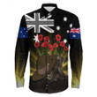 Rugbylife Clothing - Anzac Day Hat & Boots Long Sleeve Button Shirt