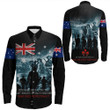 Rugbylife Clothing - Australia Anzac Day Soldier Remembrance Long Sleeve Button Shirt | Rugbylife.co
