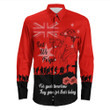 Rugbylife Clothing - Lest We Forget For Those Who Leave Never To Return Long Sleeve Button Shirt