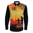 Rugbylife Clothing - Anzac Day We Shall Remember Them Long Sleeve Button Shirt