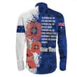 Rugbylife Clothing - (Custom) Anzac Day Silhouette Soldier Long Sleeve Button Shirt