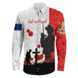Rugbylife Clothing - (Custom) New Zealand Anzac Lest We Forget Long Sleeve Button Shirt