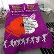 Rugbylife Bedding Set - New Zealand Anzac Red Poopy Purple Bedding Set