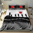 Rugbylife Bedding Set - New Zealand Anzac Day Silhouette Soldier Bedding Set