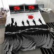Rugbylife Bedding Set - New Zealand Anzac Day Silhouette Soldier Bedding Set