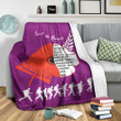 Rugbylife Blanket - (Custom) New Zealand Anzac Red Poopy Purple Premium Blanket