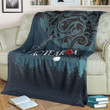 Rugbylife Blanket - New Zealand Paua Silver Fern Poppy  Premium Blanket