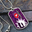 Rugbylife Dog Tag - New Zealand Anzac Walking In The Sun Purple A35