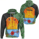 Aboriginal Australian Anzac Day Lest We Forget Poppy Hoodie  | Rugbylife.co

