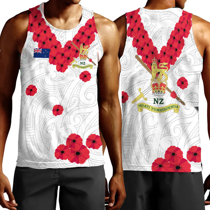 Rugbylife Clothing - New Zealand Anzac Day Army Men Tank Top | Rugbylife.co
