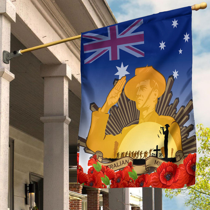 Australia Anzac Day Soldier Salute Flag | Rugbylife.co
