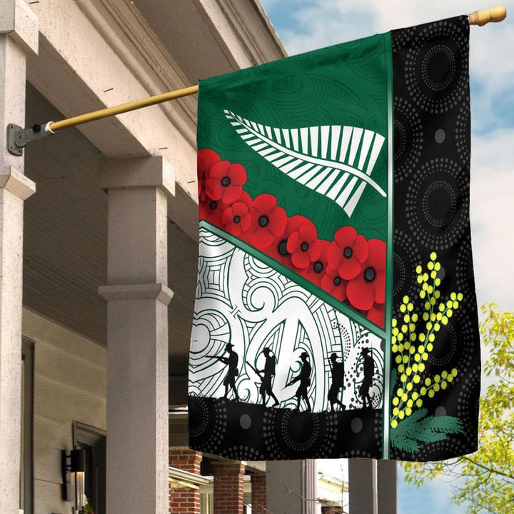 Australia Indigenous & New Zealand Maori Anzac Flag | Rugbylife.co
