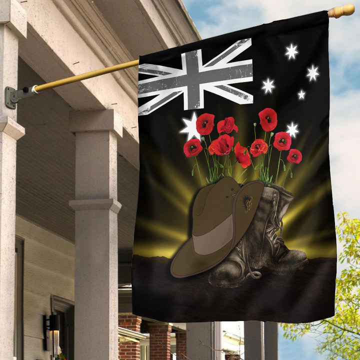 Anzac Day Hat & Boots Flag | Rugbylife.co
