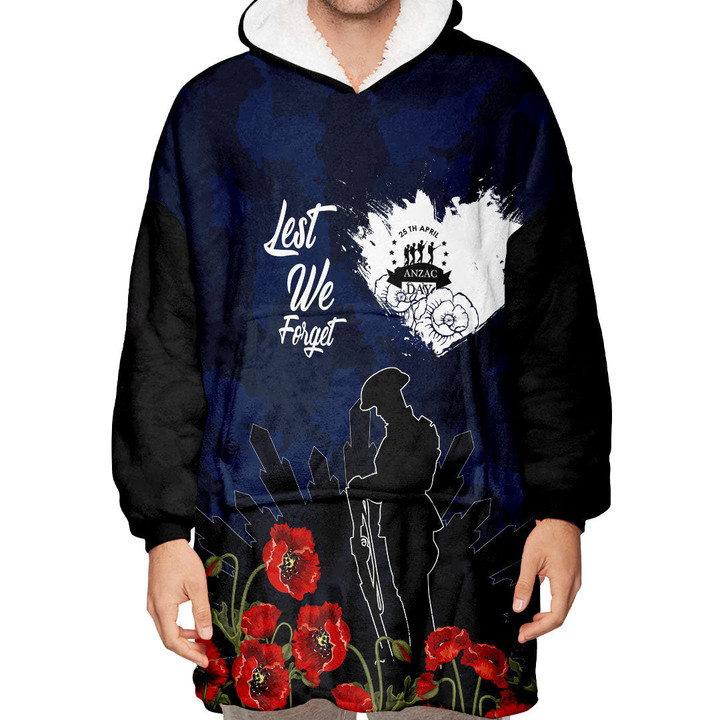 Anzac Day Camouflage Lest We Forget Oodie Blanket Hoodie | Rugbylife.co
