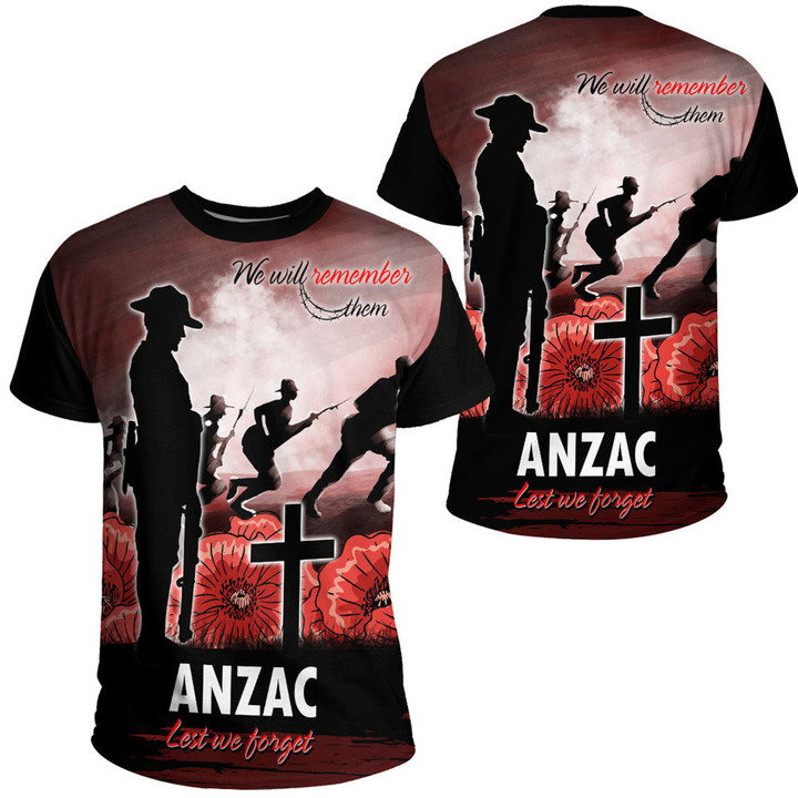Anzac Day We Will Remember Them Special Version T-shirt | Rugbylife.co
