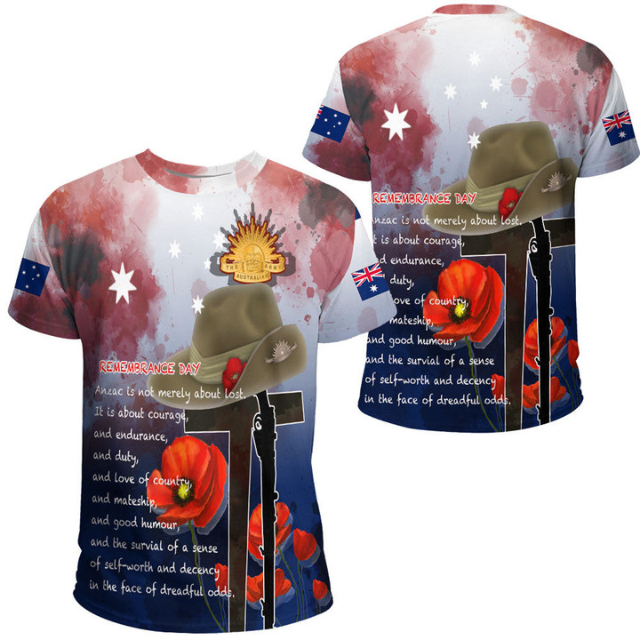 Anzac Day Remembrance Day Qoute T-shirt | Rugbylife.co
