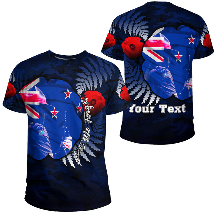 (Custom) New Zealand Anzac Day Poppy T-shirt | Rugbylife.co
