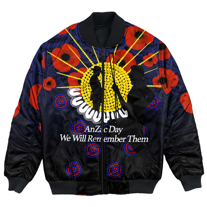 Anzac Day We Will Remember Them Bomber Jacket | Rugbylife.co
