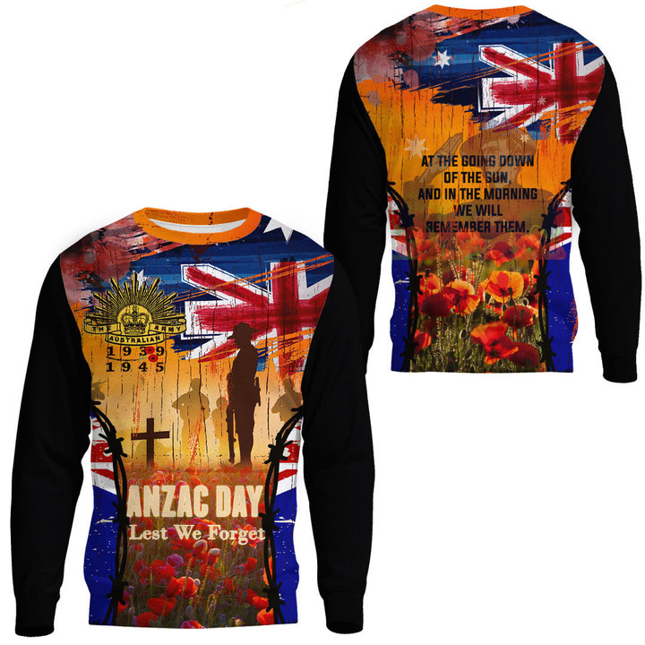 Anzac Day World War II Commemoration 39 - 45.Sweatshirt | Rugbylife.co
