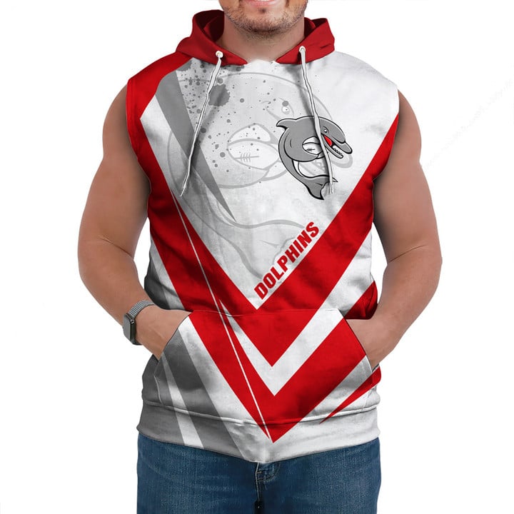 Redclife Dolphins Sleeveless Hoodies Sport New Style A35