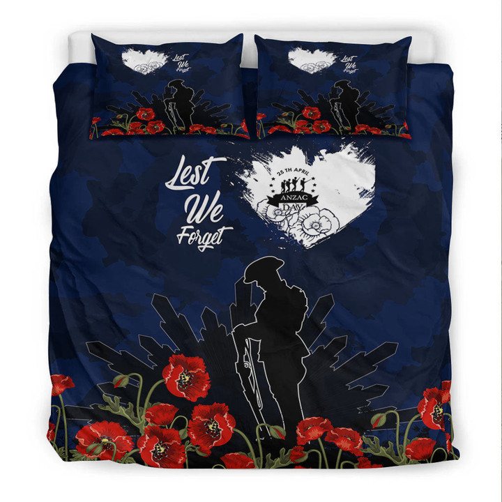 Rugbylife Bedding Set - Anzac Day Camouflage Lest We Forget Bedding Set | Rugbylife.co
