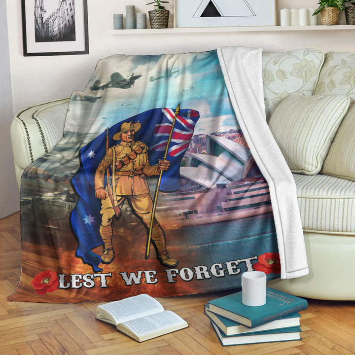 Rugbylife Blanket - Anzac Day Australia Peace Premium Blanket | Rugbylife.co
