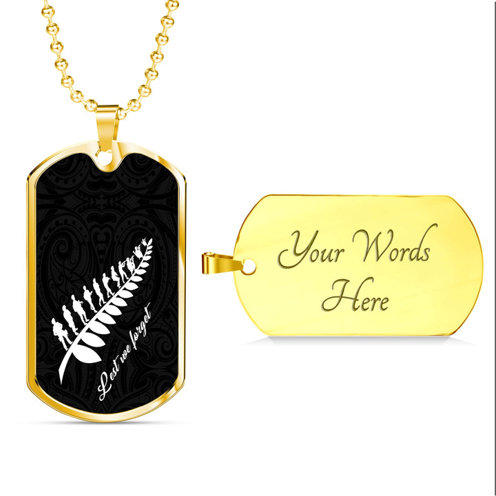 Rugbylife Dog Tag - Anzac Fern Lest We Forget A35 | Rugbylife.com