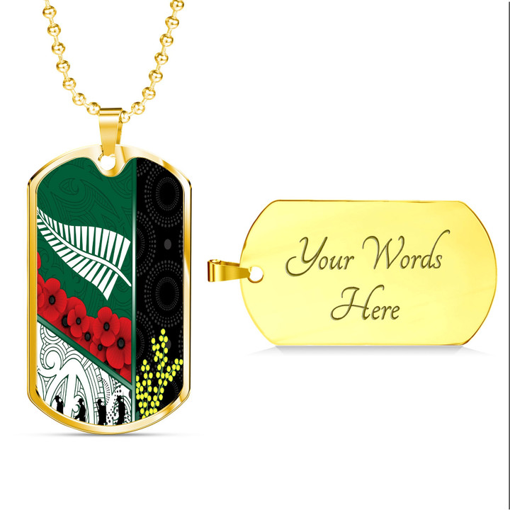 Rugbylife Dog Tag - Australia Indigenous & New Zealand Maori Anzac A35 | Rugbylife.com