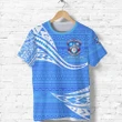‘Apifo’ou College T Shirt Tonga Unique Version - Blue K8